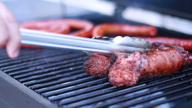 Longaniza asada y lista para comer