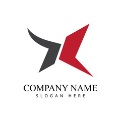 X Letter Logo Template vector icon illustration design