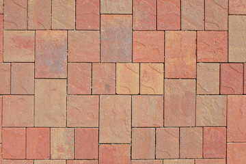 Obraz premium Top view brown ceramic floor tile pattern