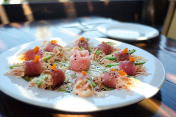 A plate of Curricanes an amazing Sea food cuisine o a great Restaurante