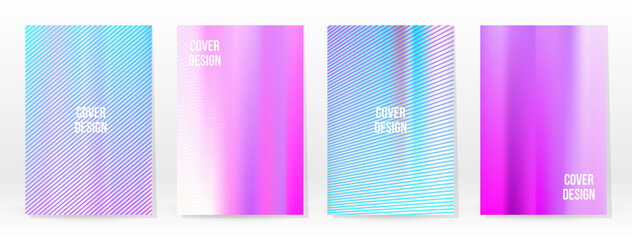 Holographic Poster Set Iridescent Technology Cover