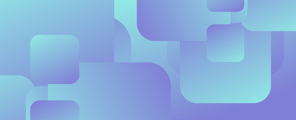 Fototapeta premium Square shapes composition geometric abstract background. 3D shadow effects and fluid gradients. Modern overlapping forms