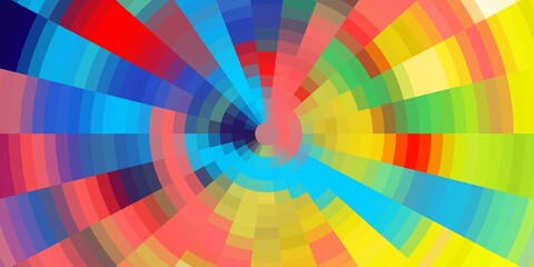 Sparkling bright round abstract background with rainbow