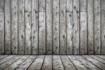 Gray wood grain room background image