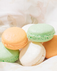colorful pastel tone macaroons 
