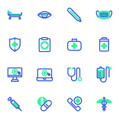 Healthcare and medical vector icons set