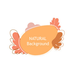 decorative natural illustration. Perfect for design projects, background, social media post , banner