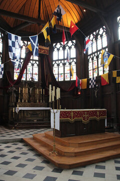 sainte-catherine church in honfleur in normandy (france) 