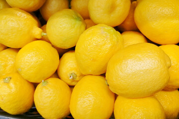 a scattering of yellow lemons large