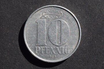 10 Pfennig Münze aus der DDR