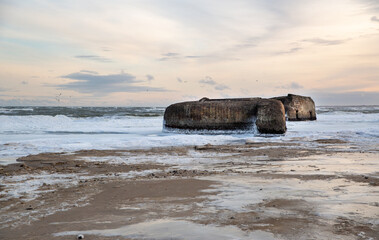 bunker in the sea