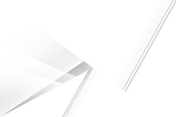 Abstract geometric white and gray color background. Vector illustration.