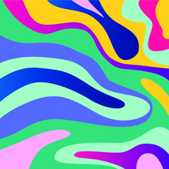 abstract wave shape background with beautiful gradation light green, purple and yellow color. good use for background, print screen, wallpaper, banner, poster, banner background, website background