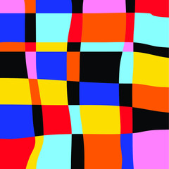 abstract wave square shape background with beautiful flat colors good use for background, print screen, wallpaper, banner, poster, banner background, website background and other