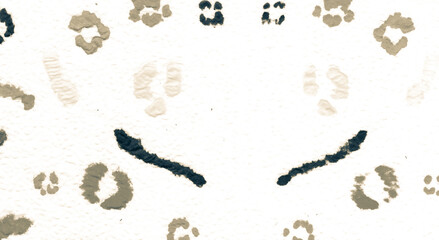 Flower Leopard All Over. Animal Water Silhouette