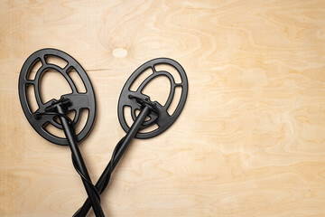 Search coil of the metal detector top view