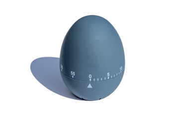 Kitchen egg timer blue isolated on white background