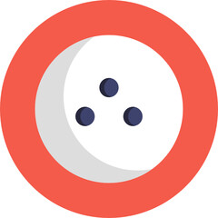 Bowling Icon. Vector Illustration.