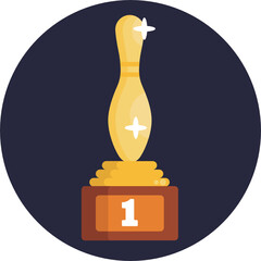 Obraz premium Bowling Icon. Vector Illustration.