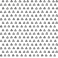 Seamless pattern of lined white triangles. A seamless pattern made with hand drawn triangles.