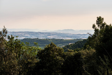 Fototapeta na wymiar Scenic view of the panorama from Monte Conero