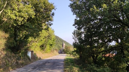 Vista lungo il sentiero per il monte Strega nelle Marche
