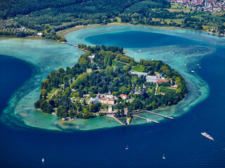 Insel Mainau von oben