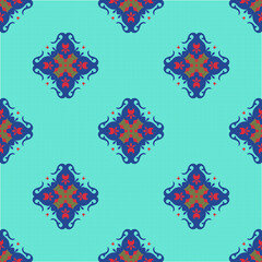 Vector ornamental seamless pattern. Background and wallpaper in ethnic style. Vector illustration can be used for backgrounds, motifs, textile, wallpapers, fabrics, gift wrapping, templates.
