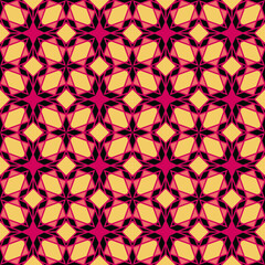 Fototapeta premium Classic Pattern Ornament, Seamless Geometric Pattern for Design, Wallpaper, Fashion Print, Trendy Decor, Home Textile, Retro Decor. Vector. 