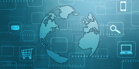 Digital Abstract technology background,2d illustration