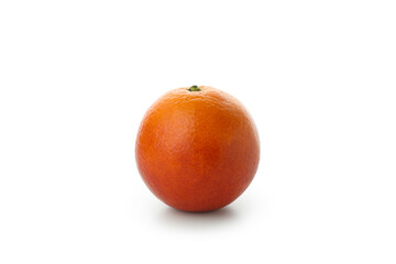 Fresh red orange isolated on white background
