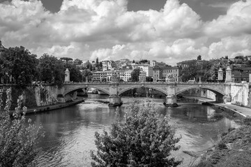 bridge over the river seine city