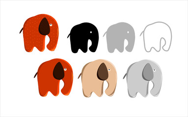 
elephant, animals, africa, sad elephant, baby, set, peas, banner, fabric, cute, mimi, cute, baby, for kids, wallpaper