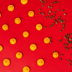 Biscuis with sugar. Crispy and crumbly delicious cookies