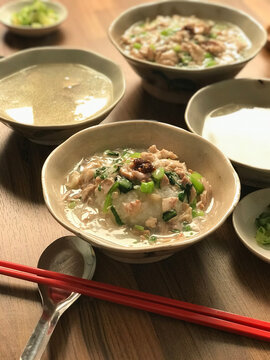 Rice with Chicken Paitan Soup and Ji Rou Fan and Egg Chicken Soup, Taiwanese Food
