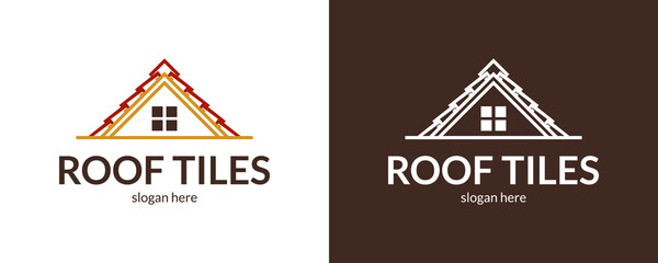 Modern roof tiles logo
