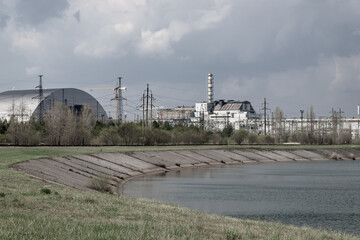 Fototapeta na wymiar Nuclear Plant in Pripyat, near Chernobyl