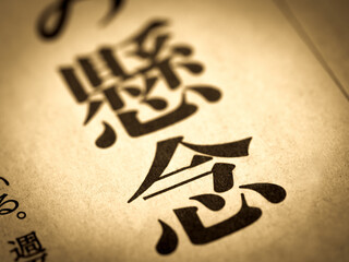 「懸念」の見出し
