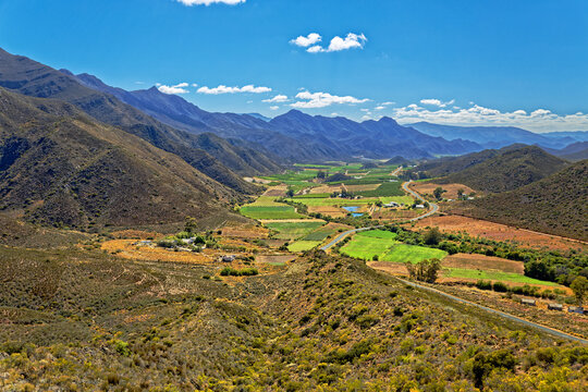 Fertile Koo Valley in Little Karoo