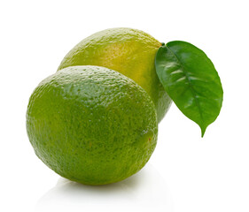 fresh lime with clipping patch
