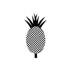 Obraz premium pineapple isolated on white background. Isolated pineapple on the white background. Back pineapple. Vector EPS 10.