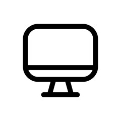 Computer icon vector illustration in outline style