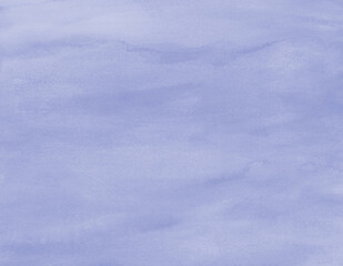 Fototapeta na wymiar Light blue pastel watercolor texture background. Paint stain artwork, abstract art on matte detail paper.