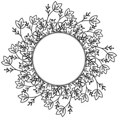 Calumba border frame dd ww herb isol