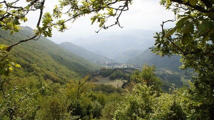 Obraz premium Veduta dal sentiero 105 del monte Strega