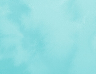Pastel blue color painted stain watercolor abstract background. Handmade abstract texture paintbrush.