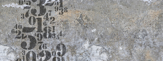 abstract background with numbers	