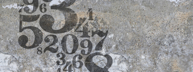 abstract background with numbers	