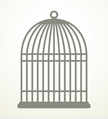 Cage. Vector drawing icon sign