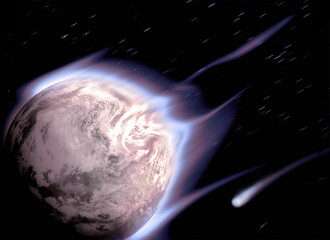 Meteorite shower, motion © S_E